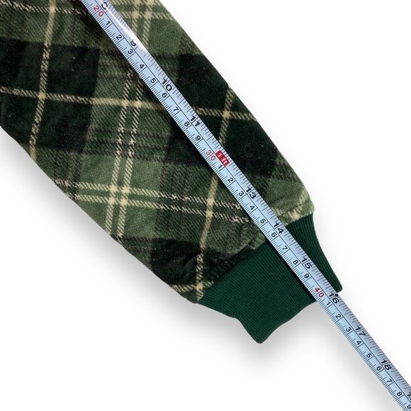 Kaminey Size 7 Tartan Plaid Bomber Jacket Quilted Lined Green Embroidered 120/60 - Picture 4 of 13